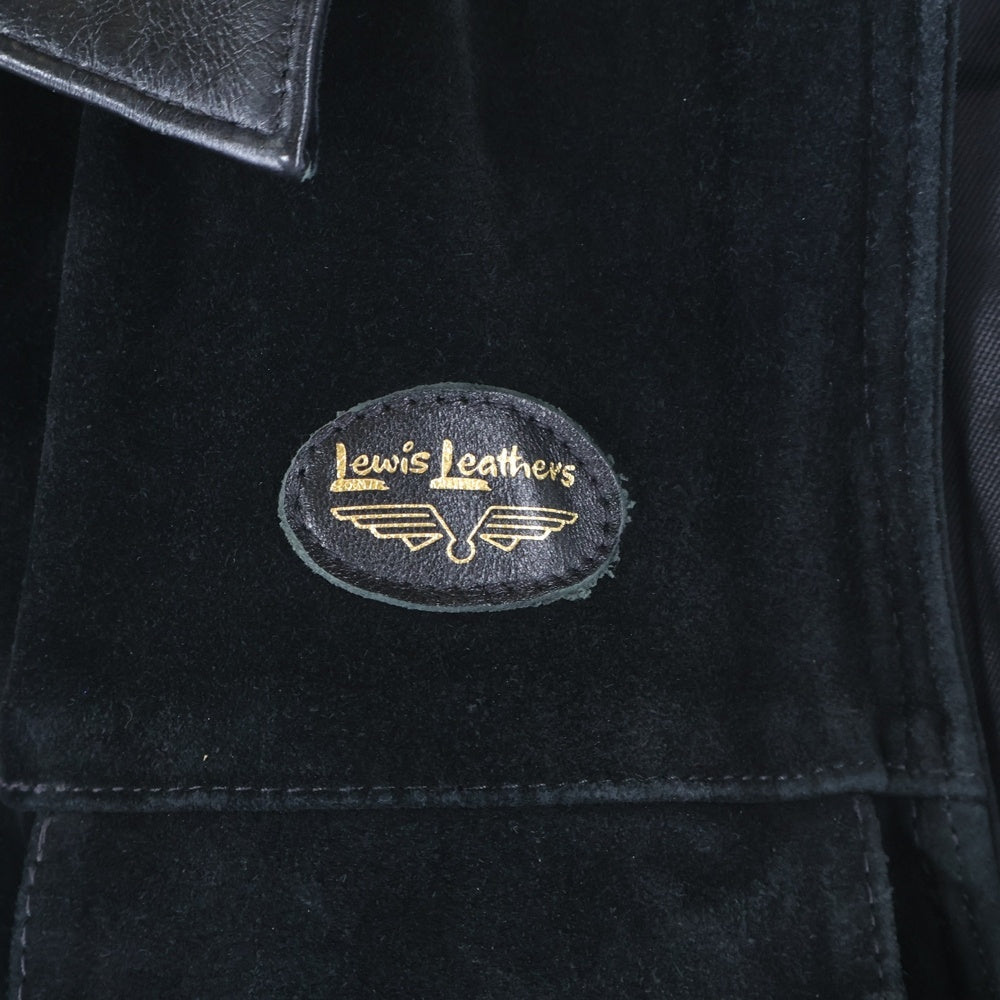 Lewis Leathers(ルイスレザー) SIDESTAND別注 WESTERN VEST スエード ウエスタンベスト ジャケット ブラック