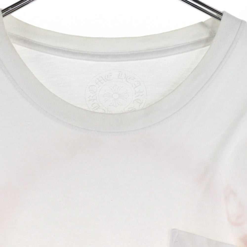 CHROME HEARTS(クロムハーツ) 袖グラデーションフローラル クルーネック 長袖Tシャツ カットソー ホワイト