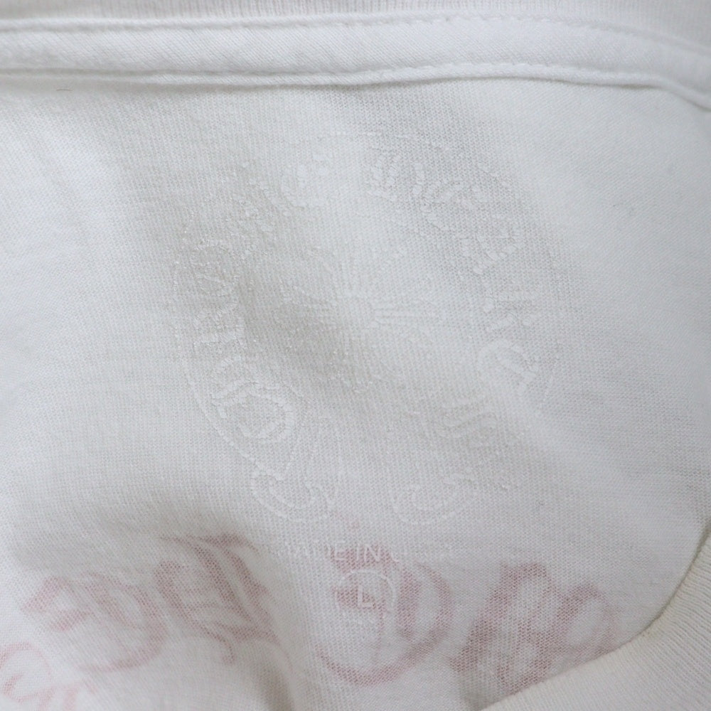 CHROME HEARTS(クロムハーツ) 袖グラデーションフローラル クルーネック 長袖Tシャツ カットソー ホワイト