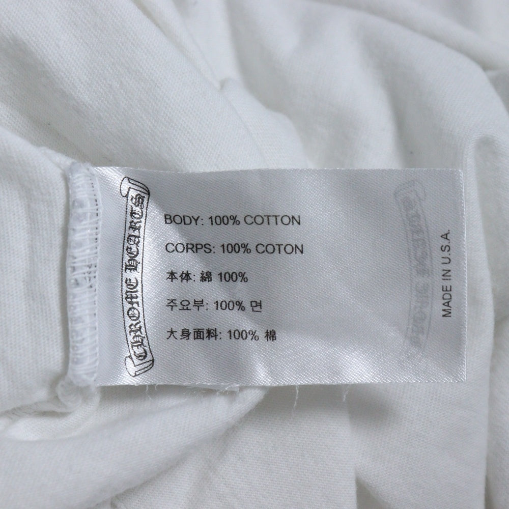 CHROME HEARTS(クロムハーツ) 袖グラデーションフローラル クルーネック 長袖Tシャツ カットソー ホワイト