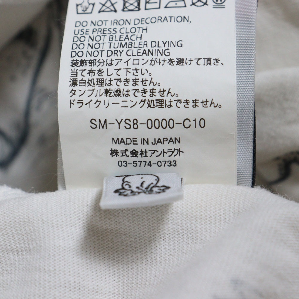 SAINT MICHAEL(セントマイケル) 24SS × BORN X RAISED BR LS TEE LA WHITE SM-YS8-0000-C10 ボーンアンドレイズド マルチデザイン長袖Tシャツ カットソー ホワイト