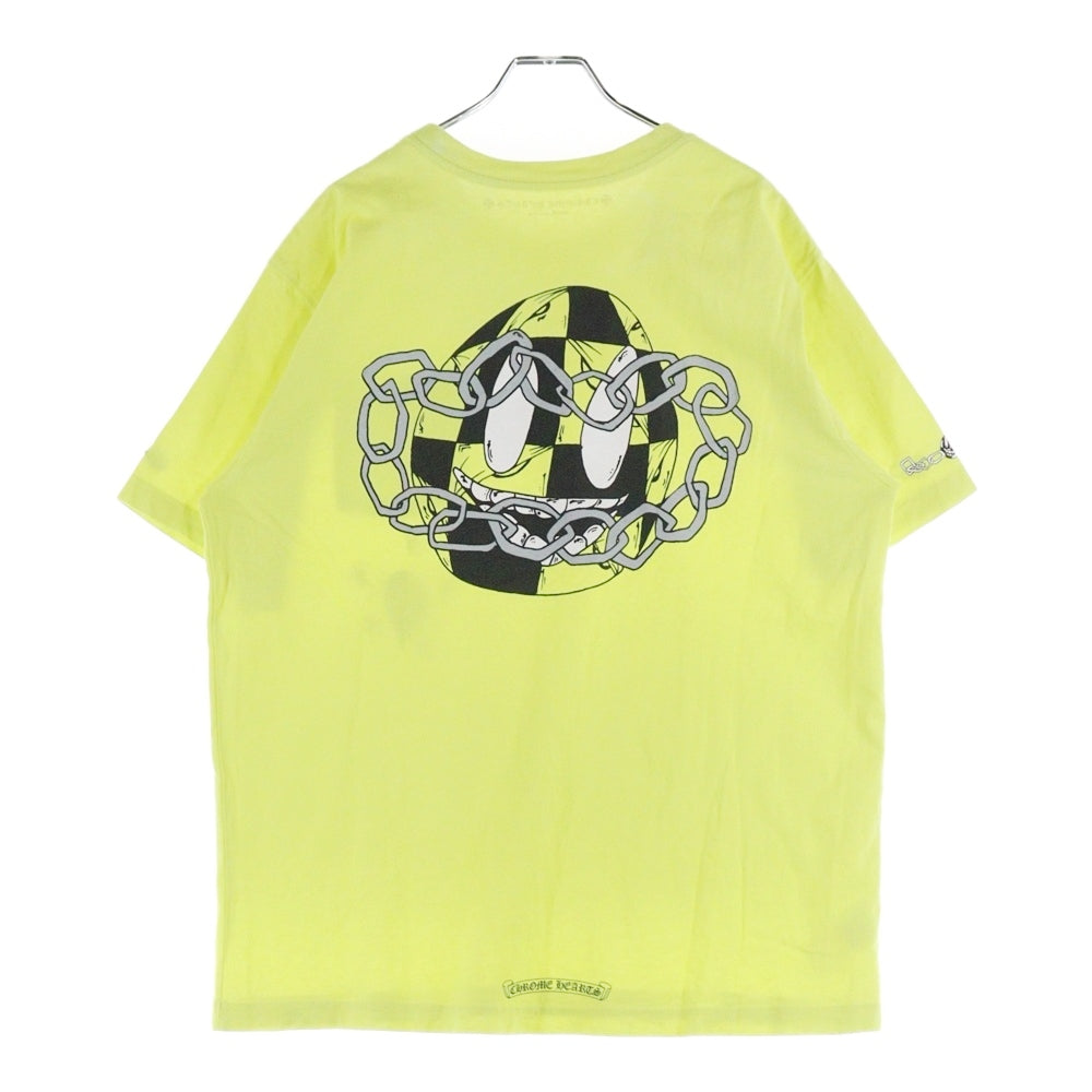 CHROME HEARTS(クロムハーツ) ×MATTY BOY PPO CHAIN GAME T-SHRT マッティボーイ チェーンゲーム プリントTシャツ 半袖カットソー イエロー