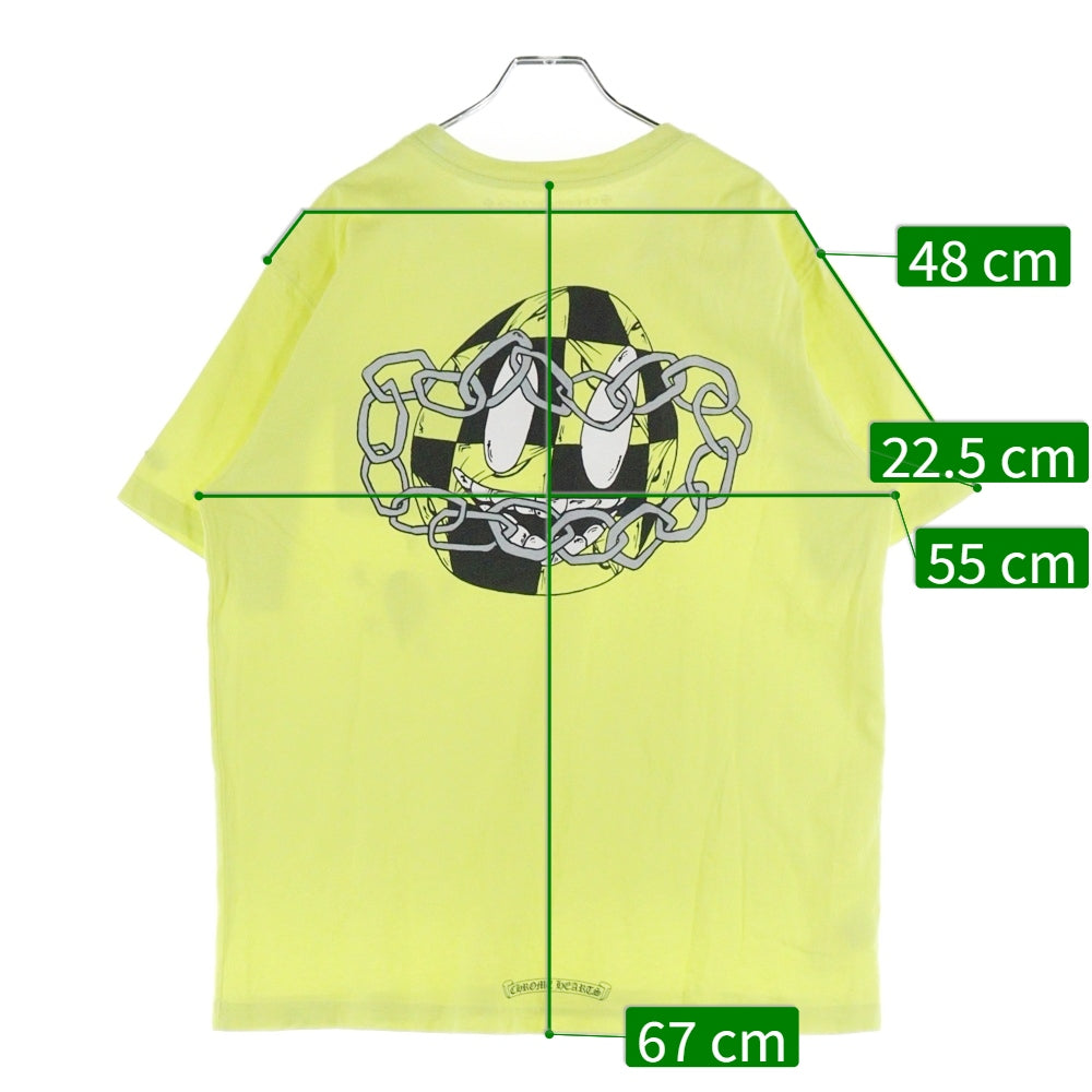 CHROME HEARTS(クロムハーツ) ×MATTY BOY PPO CHAIN GAME T-SHRT マッティボーイ チェーンゲーム プリントTシャツ 半袖カットソー イエロー