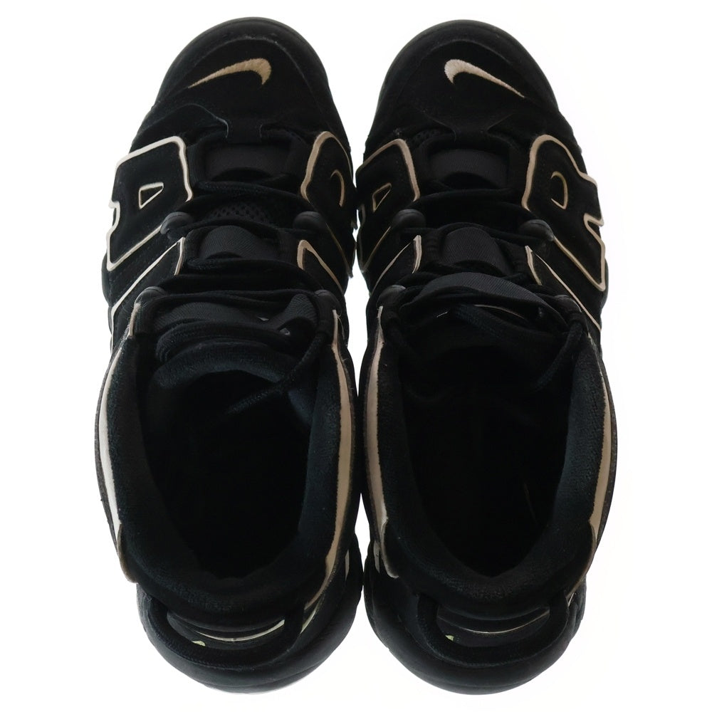 NIKE(ナイキ) AIR MORE UPTEMPO 414962-002 エア モアアップテンポ ハイカットスニーカー ブラック/ホワイト US8.5/26.5cm