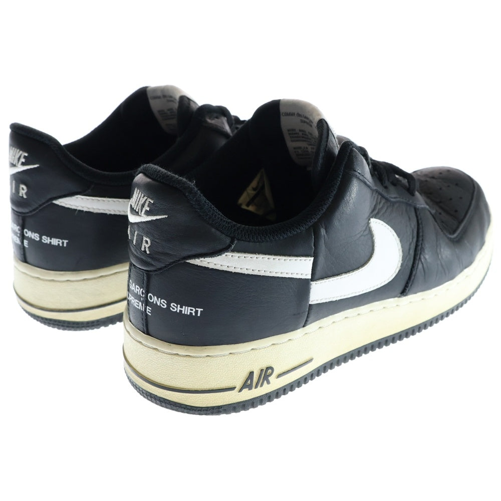 NIKE(ナイキ) ×SUPREME ×COMME des GARCONS AIR FORCE 1 AR7623-001 シュプリーム コムデギャルソン エアフォース 1 ローカットスニーカー ブラック/ホワイト US9/27.0cm