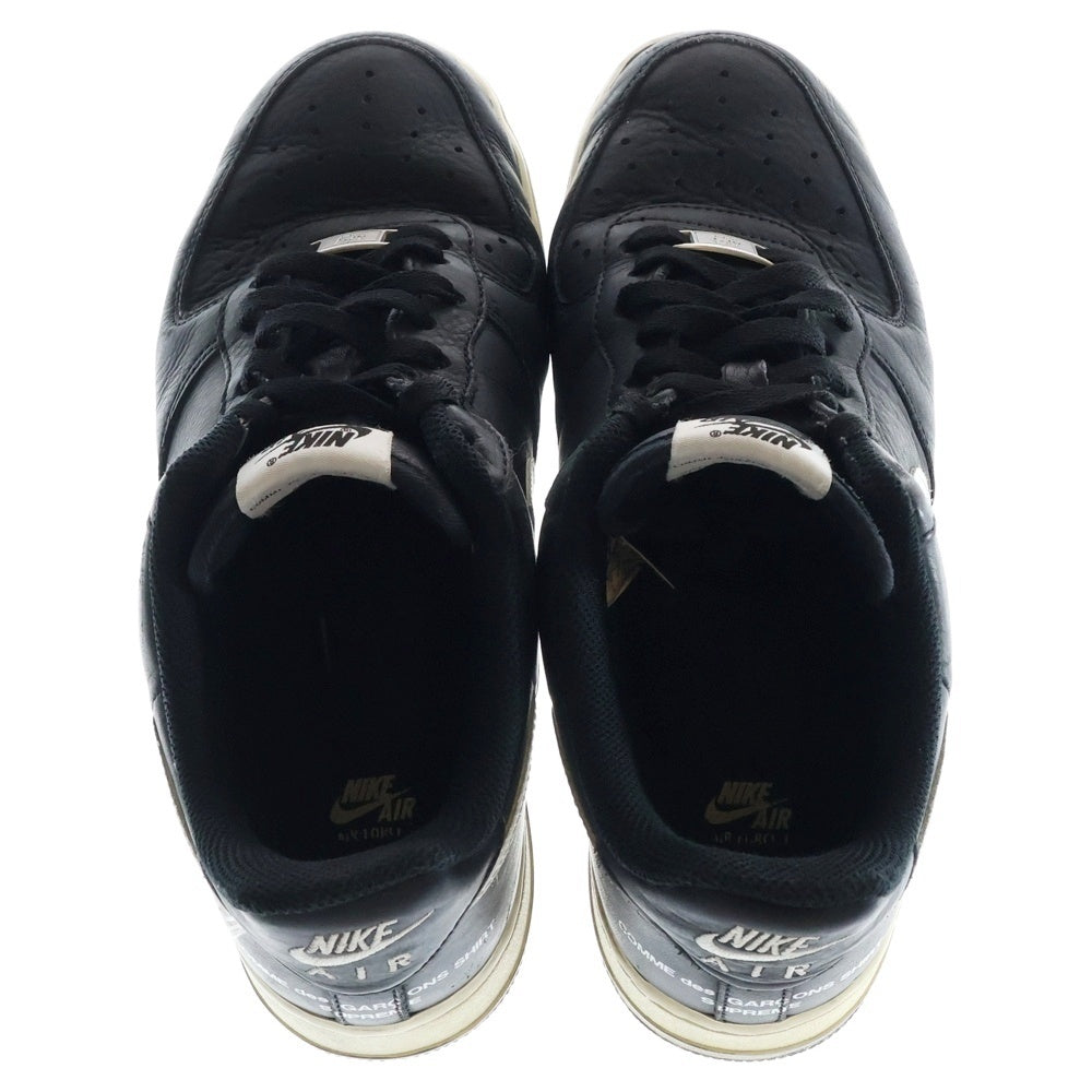 NIKE(ナイキ) ×SUPREME ×COMME des GARCONS AIR FORCE 1 AR7623-001 シュプリーム コムデギャルソン エアフォース 1 ローカットスニーカー ブラック/ホワイト US9/27.0cm
