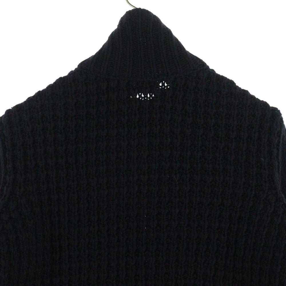 MONCLER(モンクレール) CARDIGAN TRICOT フロントダウン切替 ジップアップニットジャケット ブルゾン ブラック