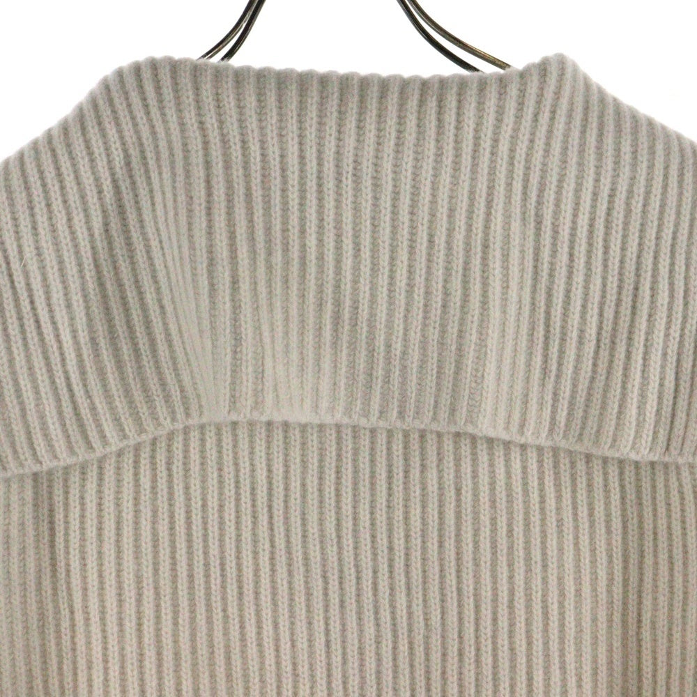 miumiu(ミュウミュウ) 23AW ウールカシミヤニット ジップアップ カーディガン ゴールド金具 MMF846 S000 14E7