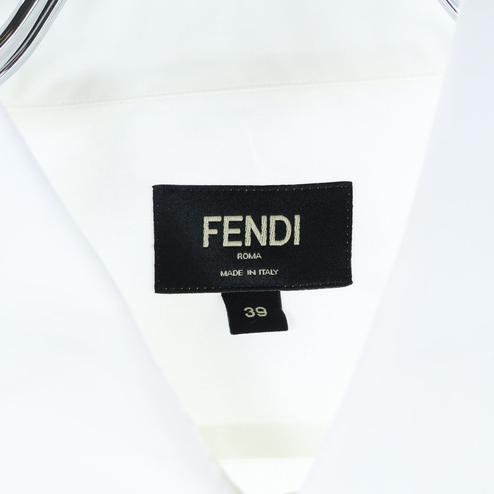 FENDI(フェンディ) ジッパーポケット コットン 半袖シャツ ホワイト FS1097 AN08