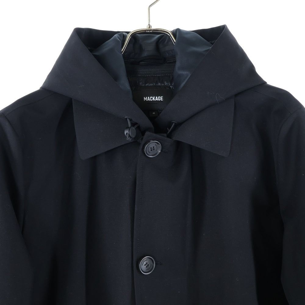 MACKAGE(マッカージュ) MATHIAS 10651604-5S ライナー付き レーヨン混 コート ブラック