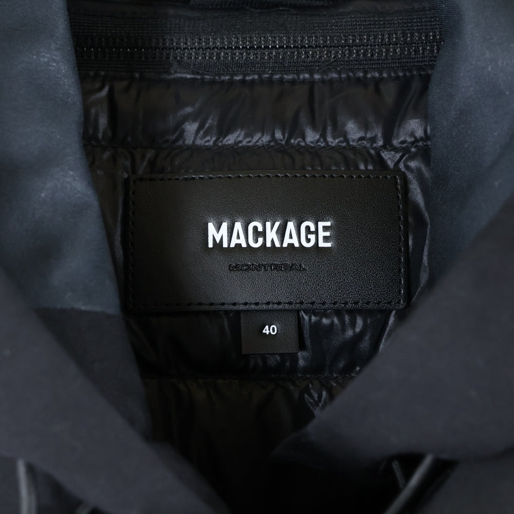MACKAGE(マッカージュ) MATHIAS 10651604-5S ライナー付き レーヨン混 コート ブラック