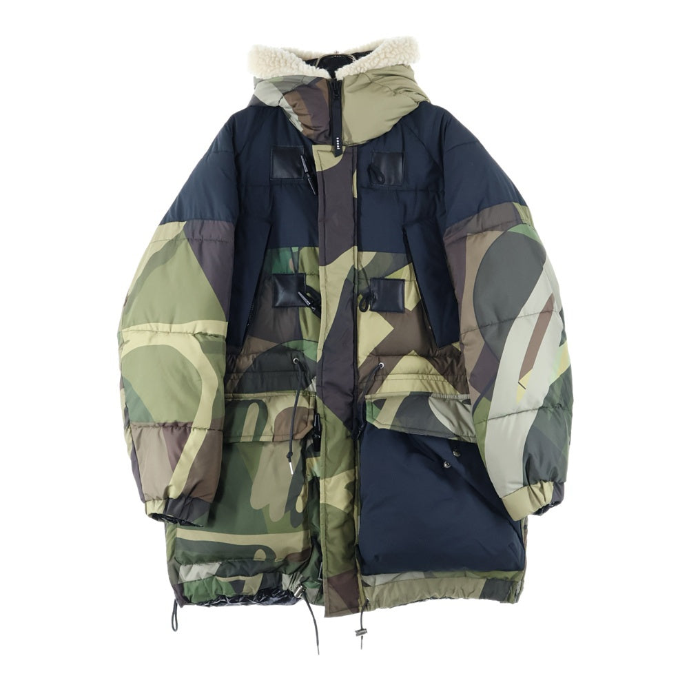 Sacai(サカイ) 21AW ×KAWS Padded Blouson 21-02560M カウズ カモ柄 パデッド コート ダウンジャケット マルチ