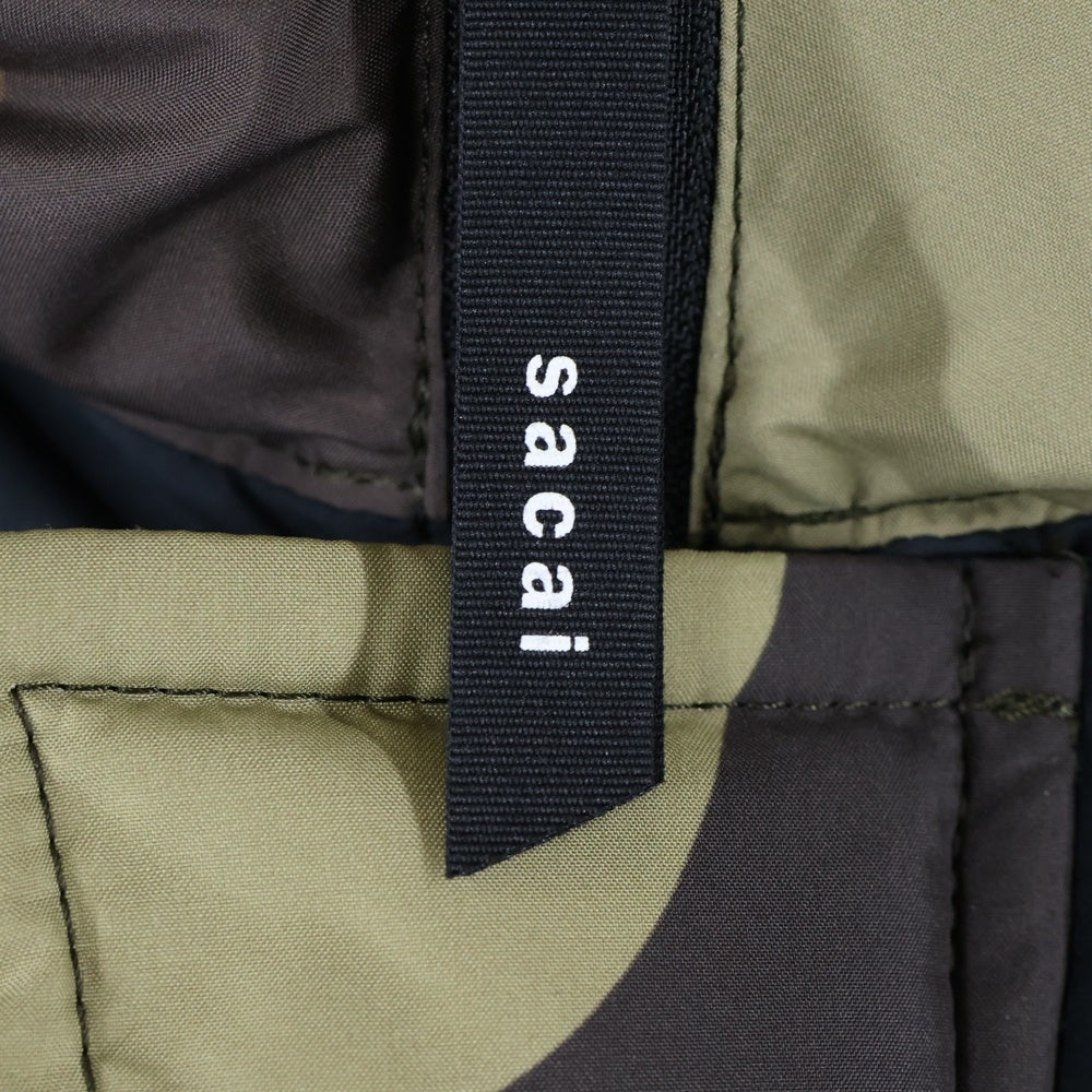 Sacai(サカイ) 21AW ×KAWS Padded Blouson 21-02560M カウズ カモ柄 パデッド コート ダウンジャケット マルチ