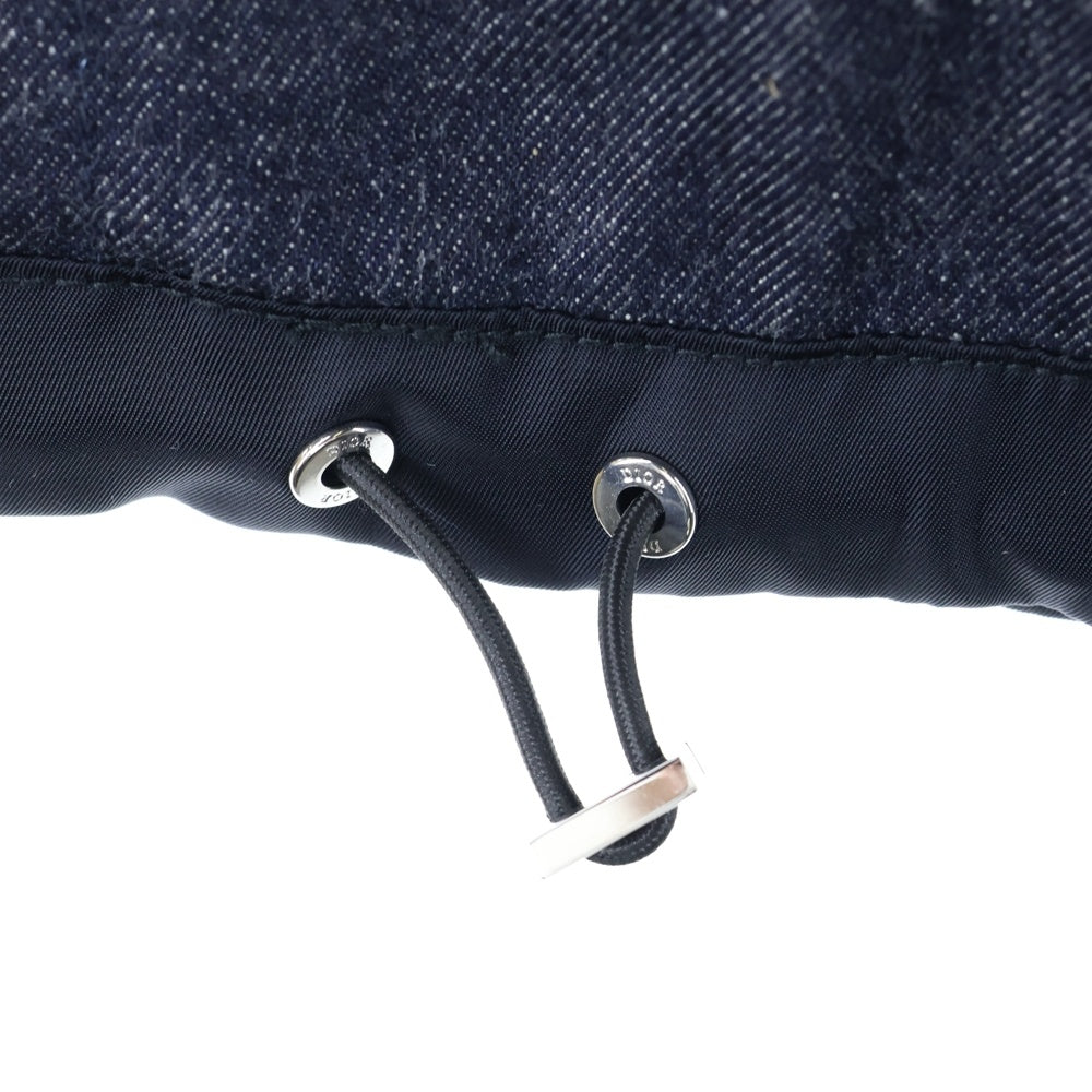 DIOR(ディオール) 21AW ×Sacai Over Shirt Low Cotton Denim 213D487AY507 サカイ ローコットン ジップアップデニムオーバーシャツ ジャケット インディゴ