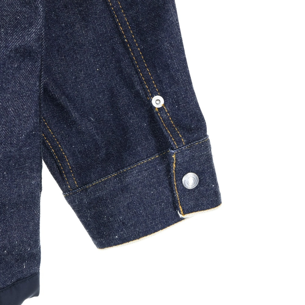 DIOR(ディオール) 21AW ×Sacai Over Shirt Low Cotton Denim 213D487AY507 サカイ ローコットン ジップアップデニムオーバーシャツ ジャケット インディゴ
