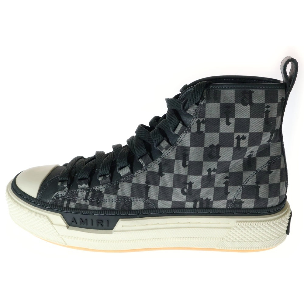 AMIRI(アミリ) Old English Court Hi Sneakers キャンバス オールドイングリッシュ ハイカット スニーカー グレー
