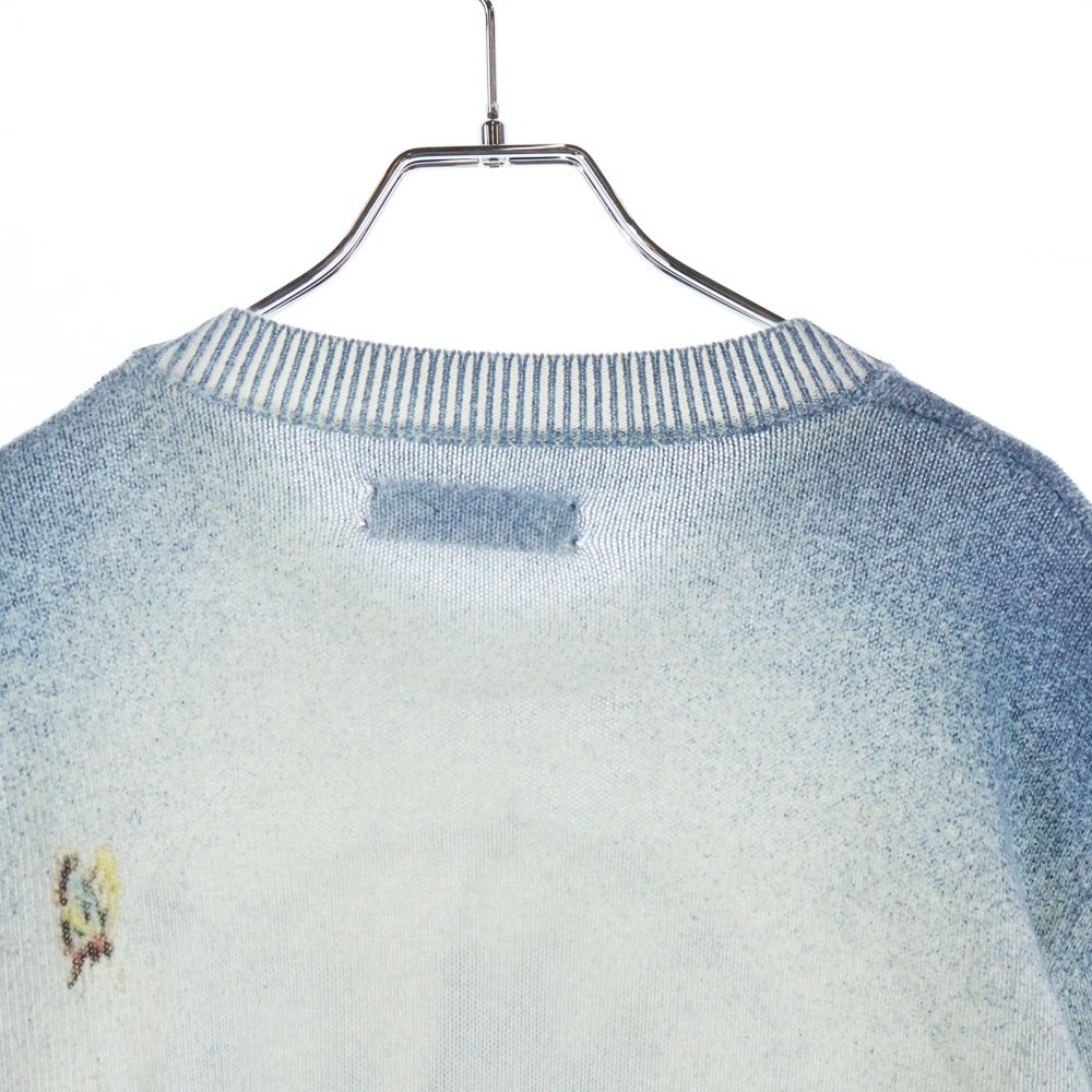 AMIRI(アミリ) Hummingbird motif embroidered jumper エンブロイダリー コットン セーター グレー
