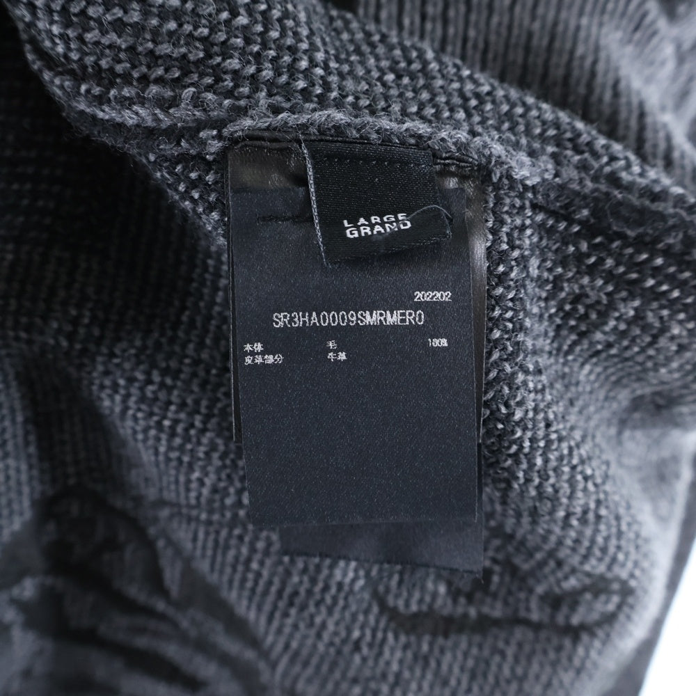 AMIRI(アミリ) スカル ニット セーター カーディガン グレー