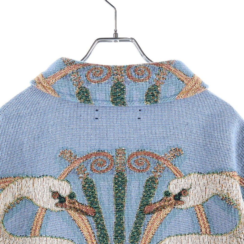 AMIRI(アミリ) Swan Tapestry Overshirt スワン タペストリー オーバーシャツ ブルー