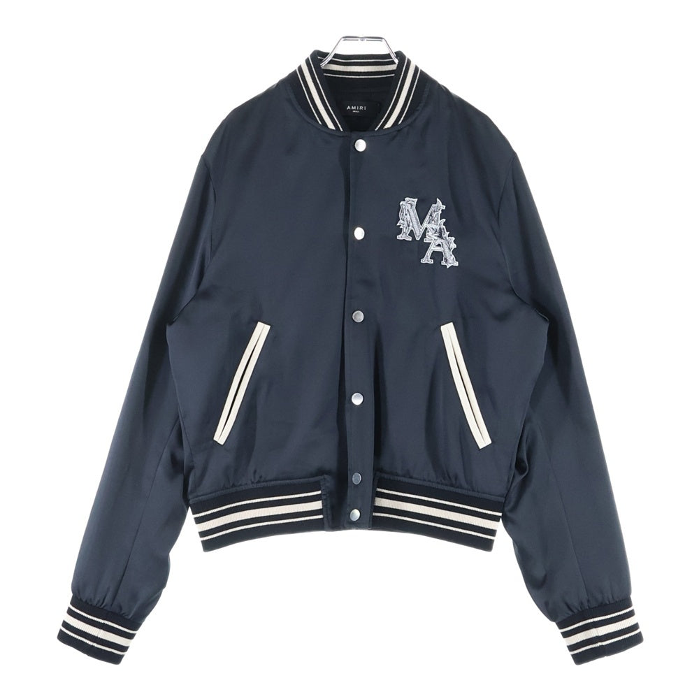 AMIRI(アミリ) MAロゴ プリント ボンバー ジャケット ブラック