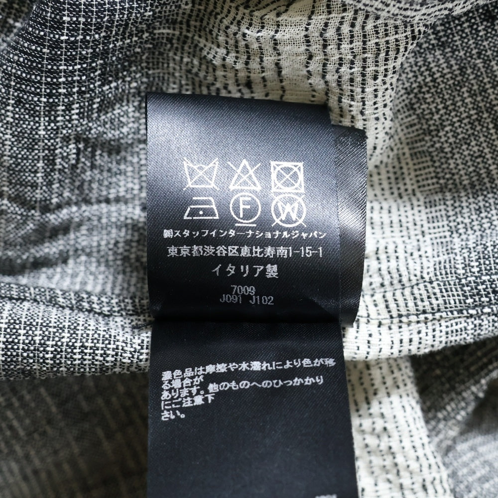 AMIRI(アミリ) チェック柄 レイヤード 長袖シャツ グレー