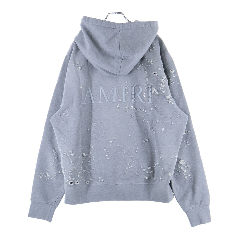 AMIRI(アミリ) MA CORE LOGO HOODIE コアロゴ ショットガン スウェット プルオーバーパーカー グレー