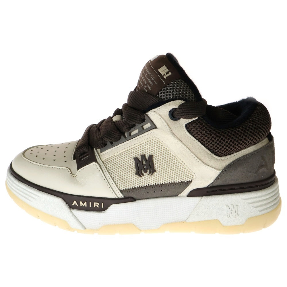 AMIRI(アミリ) MA-1 Sneaker メッシュローカットスニーカー ホワイト/ブラウン AMFOSR1001-141