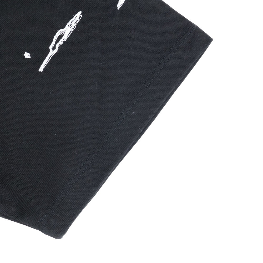 AMIRI(アミリ) ハリウッド 刺繍 半袖Tシャツ ブラック カットソー