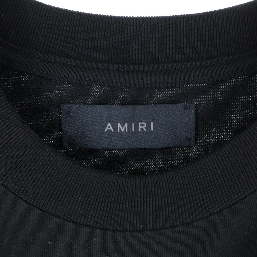 AMIRI(アミリ) ハリウッド 刺繍 半袖Tシャツ ブラック カットソー