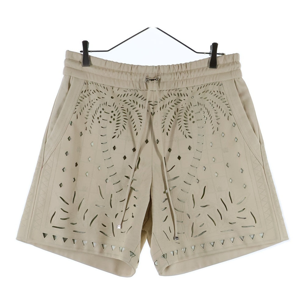 AMIRI(アミリ) レザー ポッケット デニム ショーツ ハーフパンツ ホワイト