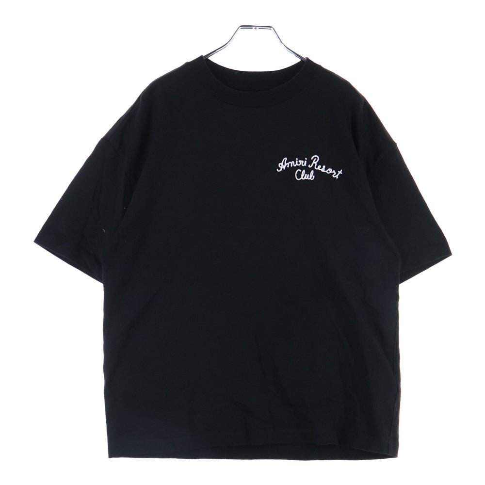 AMIRI(アミリ) リゾート刺繡 半袖Tシャツ カットソー ブラック