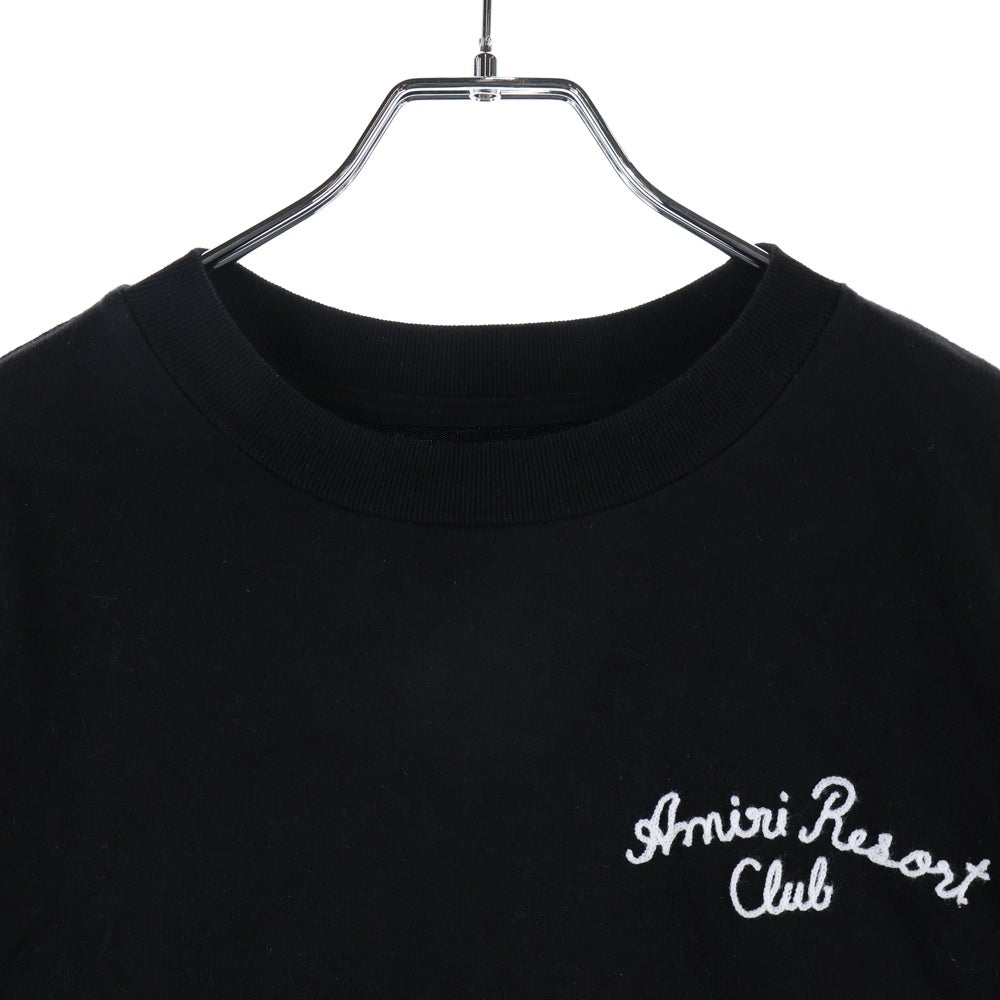 AMIRI(アミリ) リゾート刺繡 半袖Tシャツ カットソー ブラック