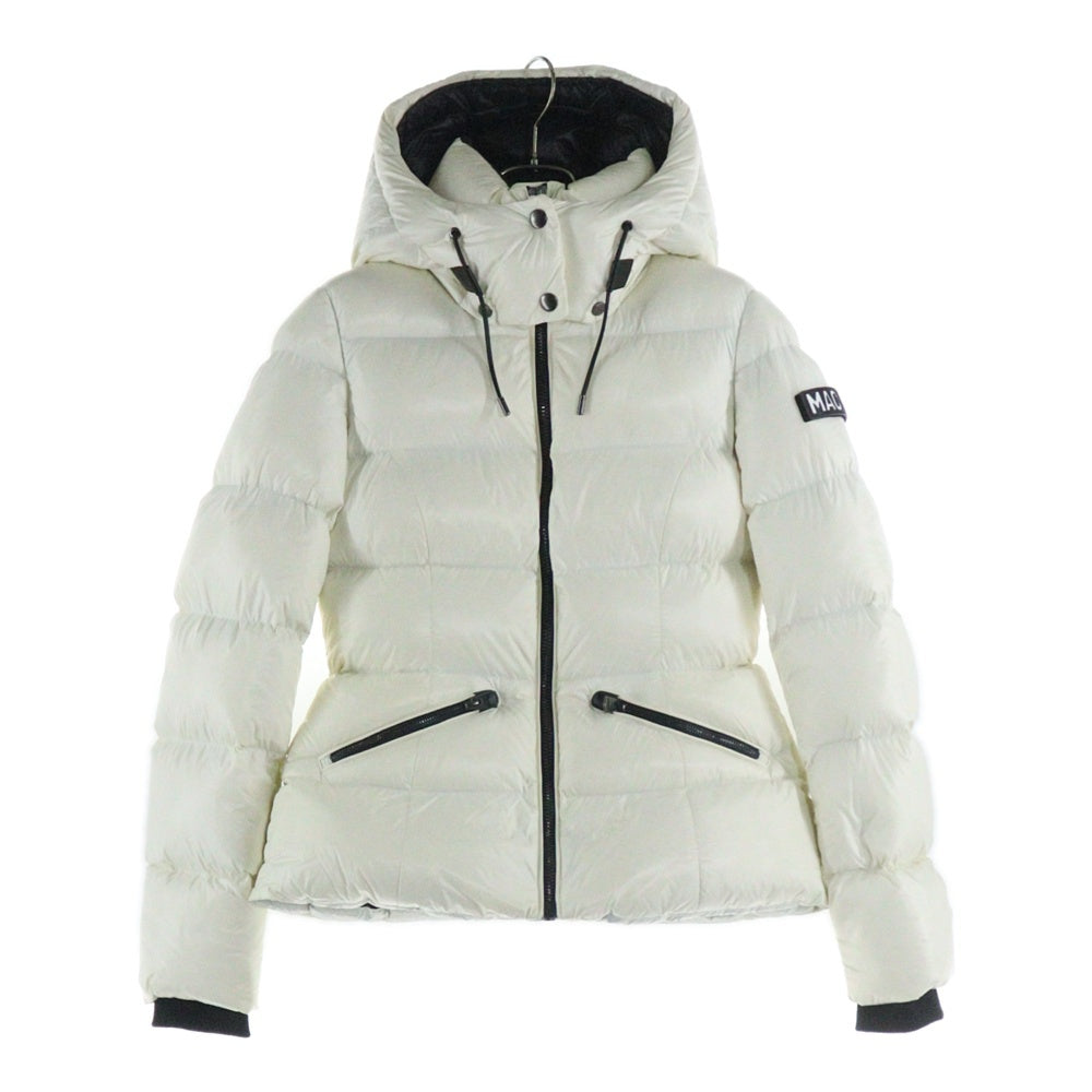 MACKAGE(マッカージュ) フード付き ジップアップ ダウンジャケット ホワイト レディース 1154229