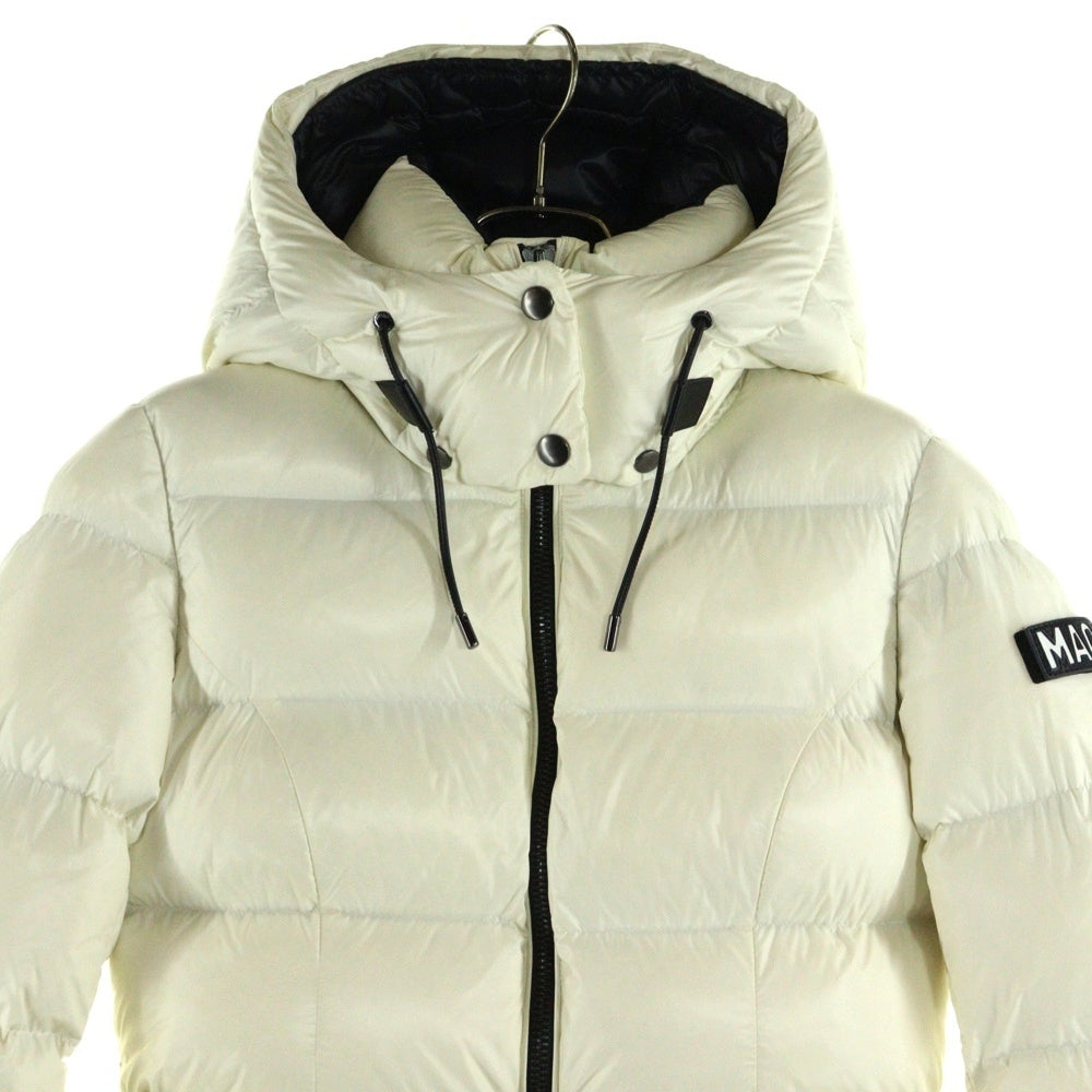 MACKAGE(マッカージュ) フード付き ジップアップ ダウンジャケット ホワイト レディース 1154229