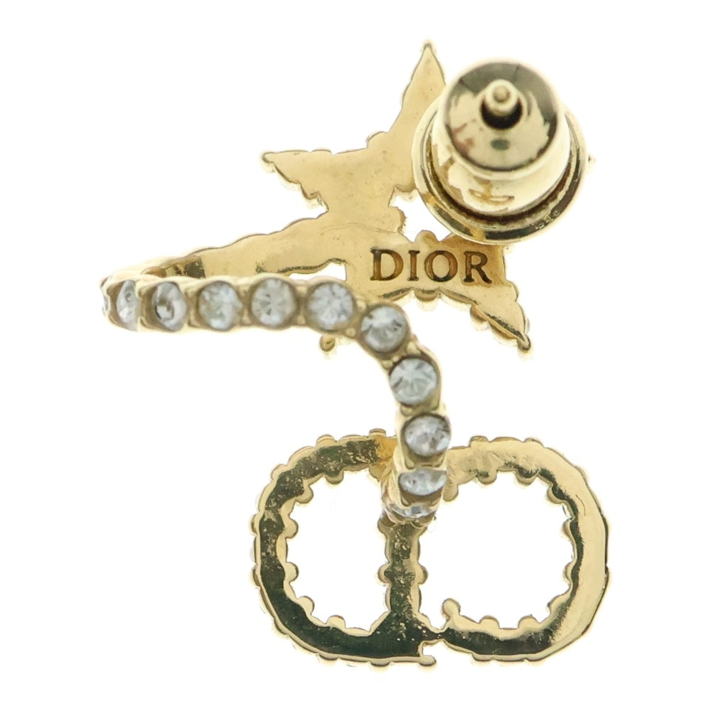 DIOR(ディオール) Clair D Lune ラインストーン スター ピアス レディース ゴールド ※片耳欠損