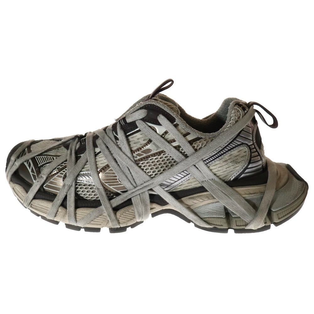 BALENCIAGA(バレンシアガ) 3XL Sneaker EXTREME LACE 778698 ユーズド加工 エクストリームシューレース ローカットスニーカー グレー