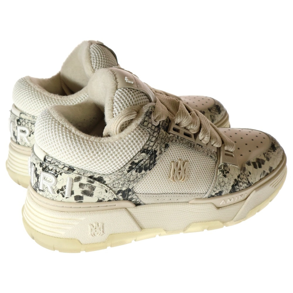 AMIRI(アミリ) Sneak MA-1 Sneaker サイドロゴ スネーク メッシュローカットスニーカー ホワイト