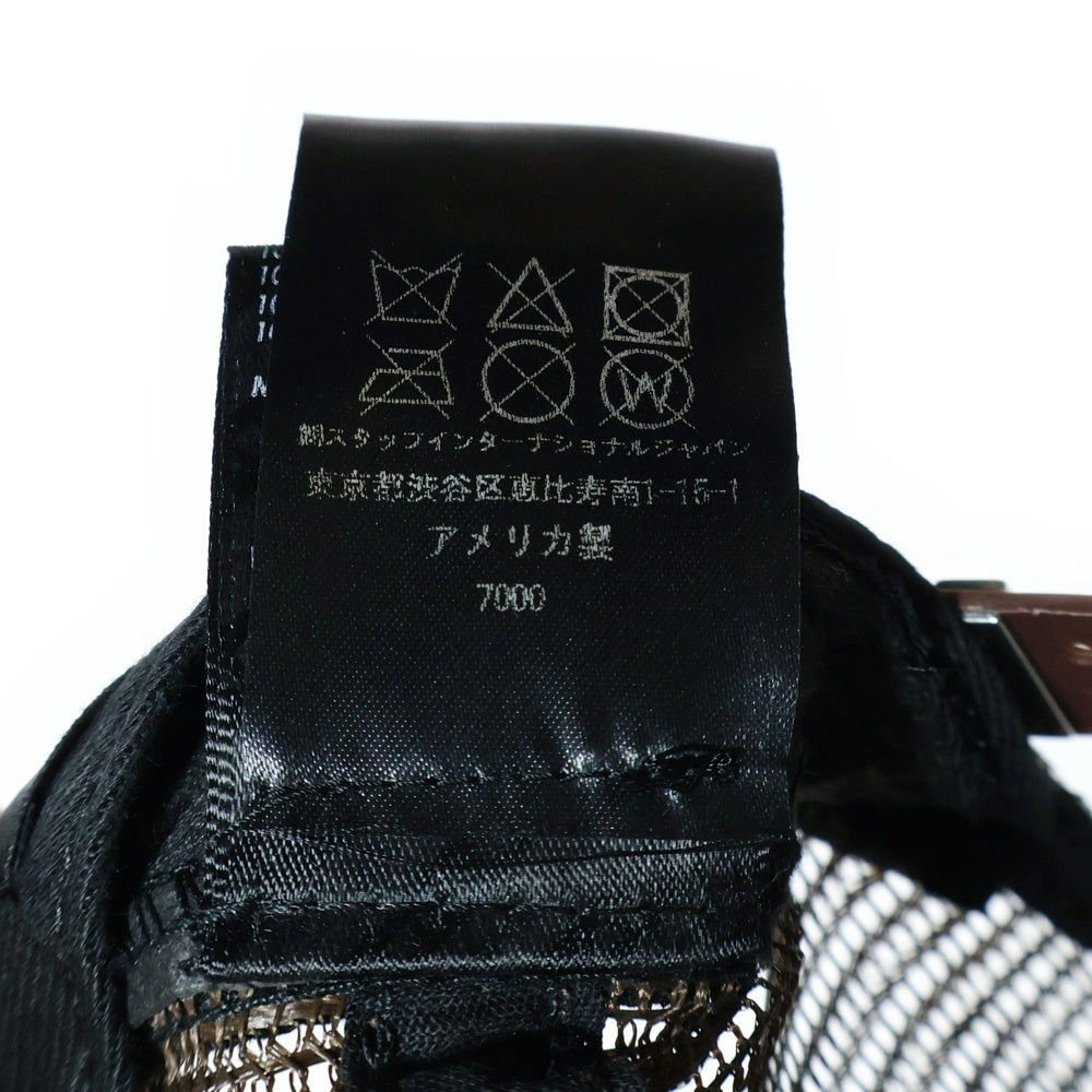 AMIRI(アミリ) ロゴエンブロイダリー トラッカーメッシュキャップ 帽子 ブラウン