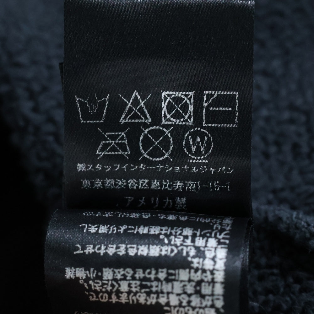 AMIRI(アミリ) ヴィンテージ加工 エフェクトロゴ ジップアップフーディーパーカー ブラック