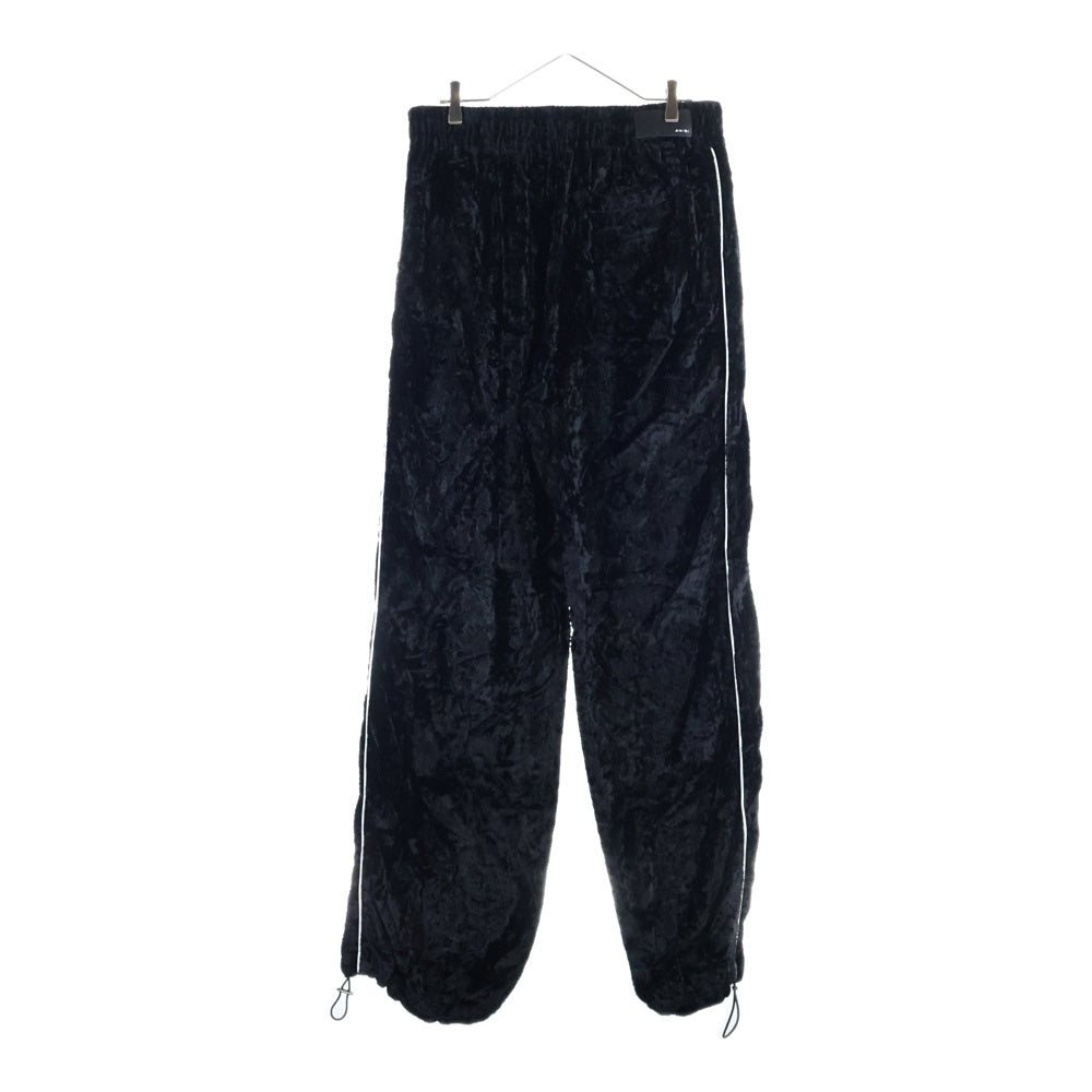 AMIRI(アミリ) クラッシュベルベット トラックパンツ ブラック