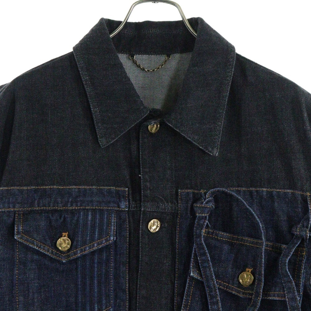 LOUIS VUITTON(ルイヴィトン) 22AW カラコラムデニムジャケット インディゴ/ブラック RM222V NS9 HNA05W