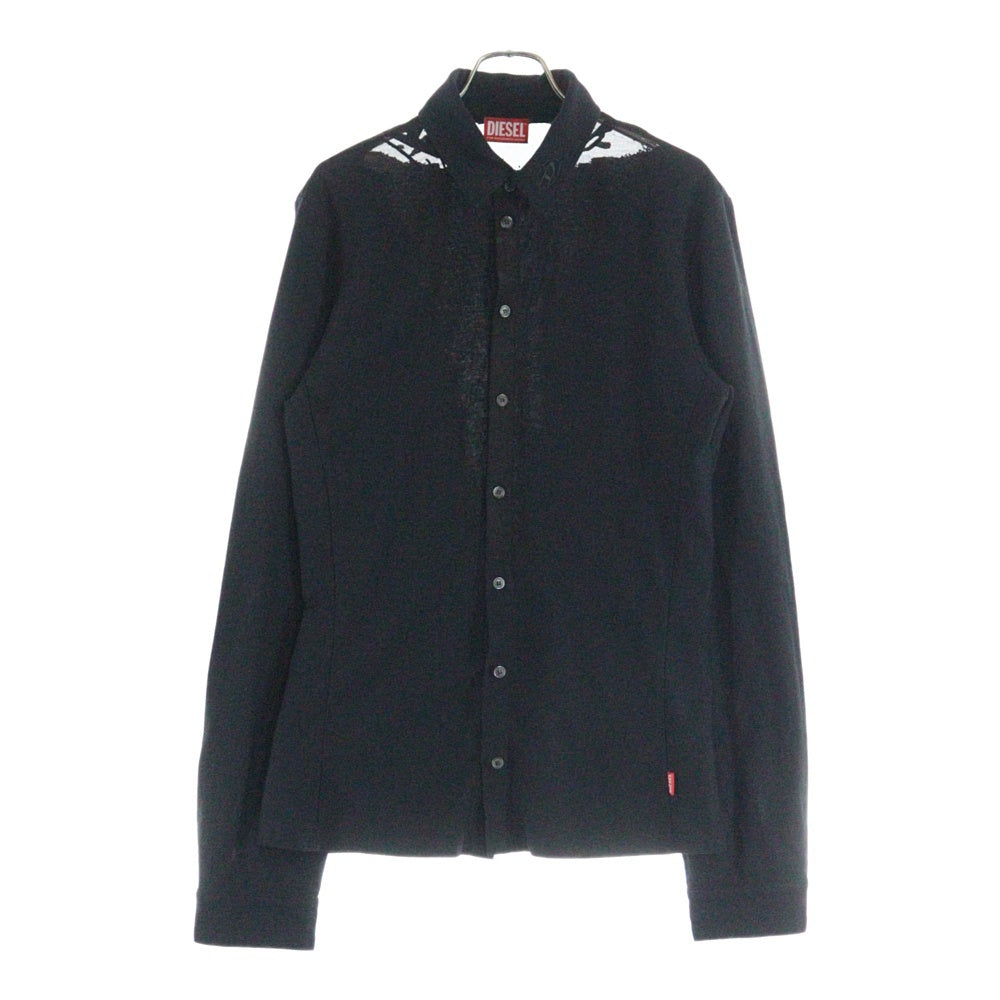 DIESEL(ディーゼル) S-SUN-PLAIN 長袖カッターシャツ ブラック A16393