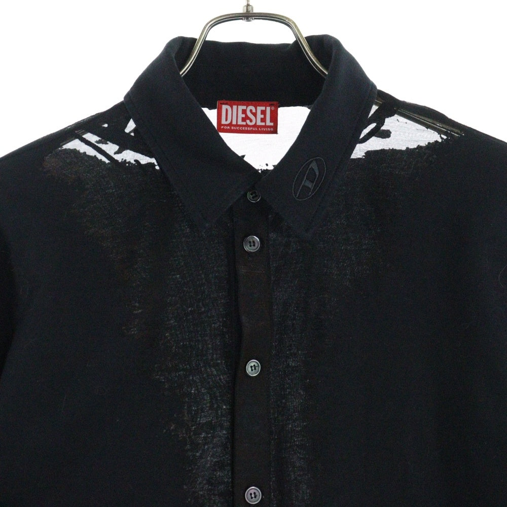 DIESEL(ディーゼル) S-SUN-PLAIN 長袖カッターシャツ ブラック A16393