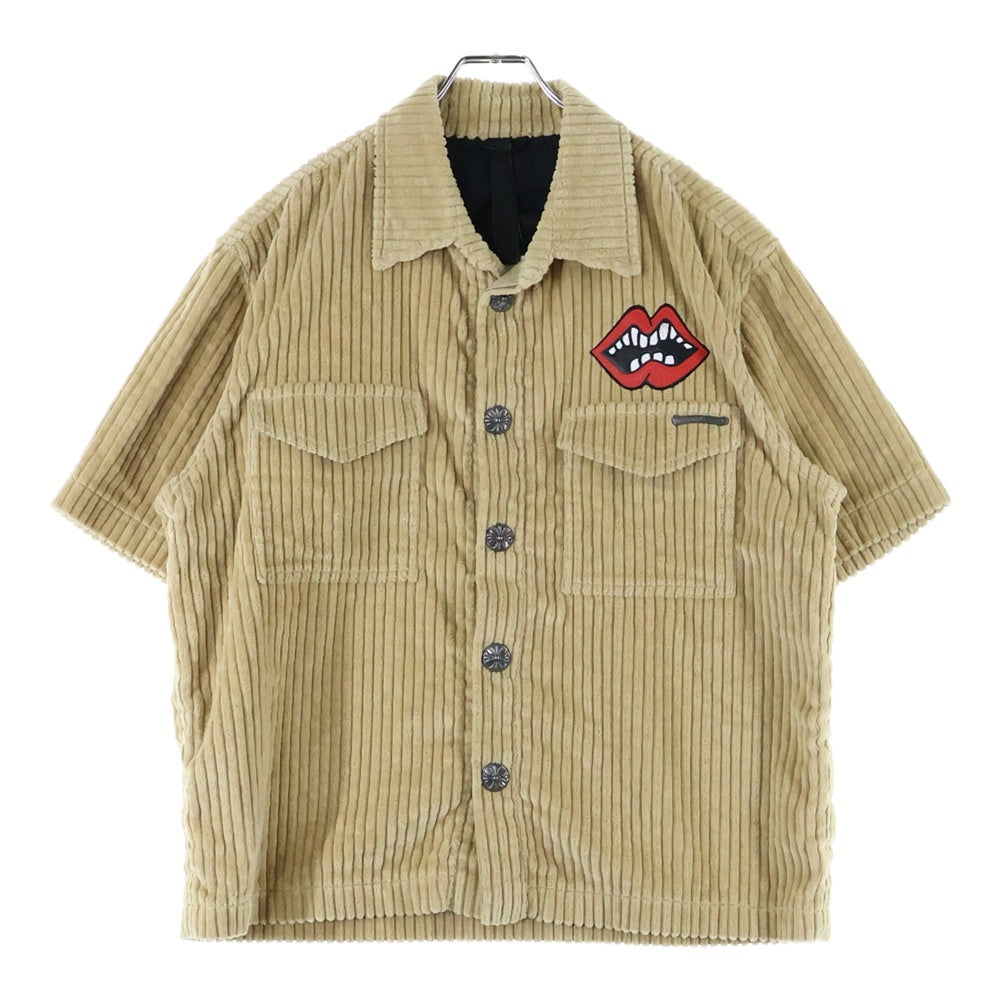 CHROME HEARTS(クロムハーツ) SHIRT PPO U THE 69 SS MATTY BOY マティボーイ コーデュロイ 半袖シャツ ベージュ