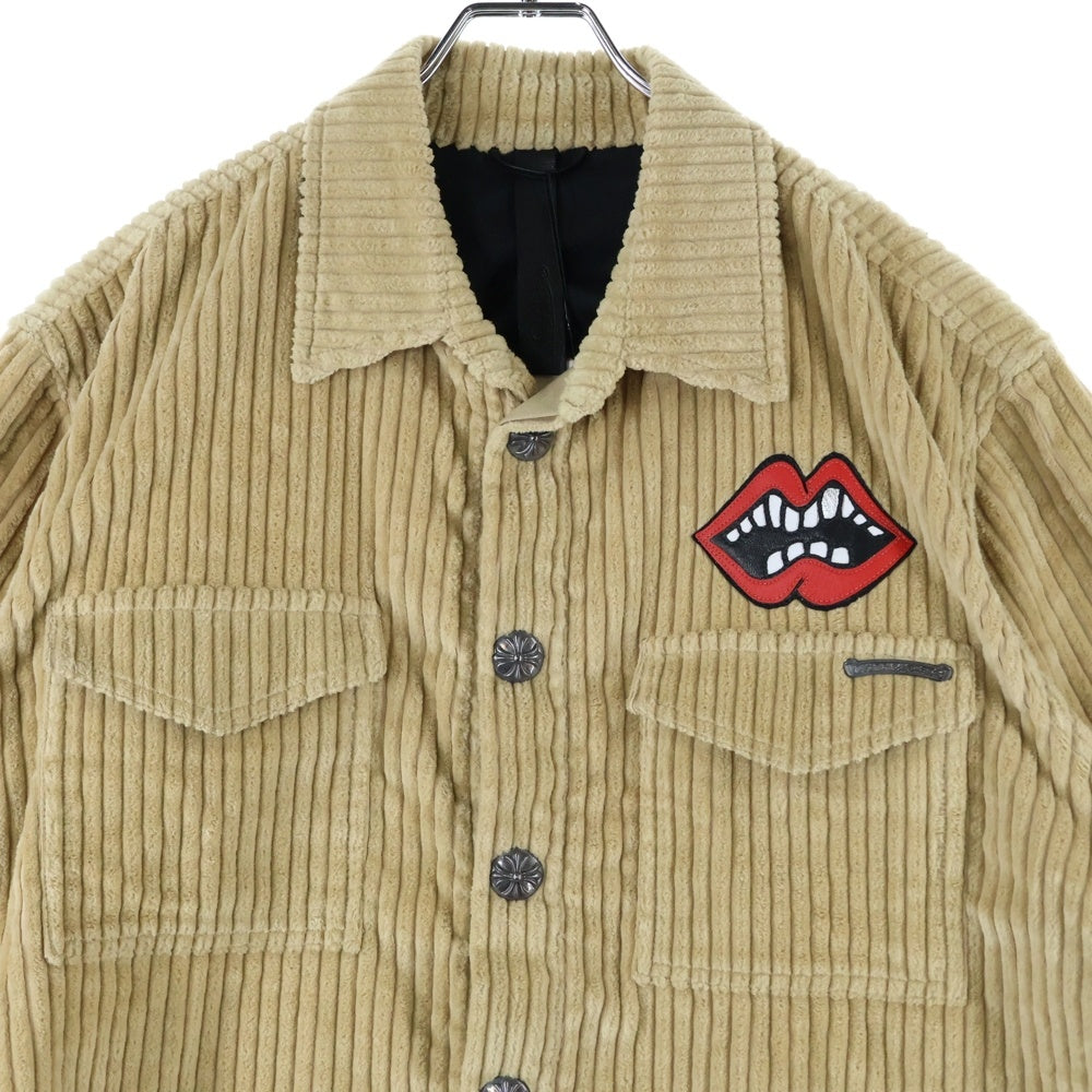 CHROME HEARTS(クロムハーツ) SHIRT PPO U THE 69 SS MATTY BOY マティボーイ コーデュロイ 半袖シャツ ベージュ