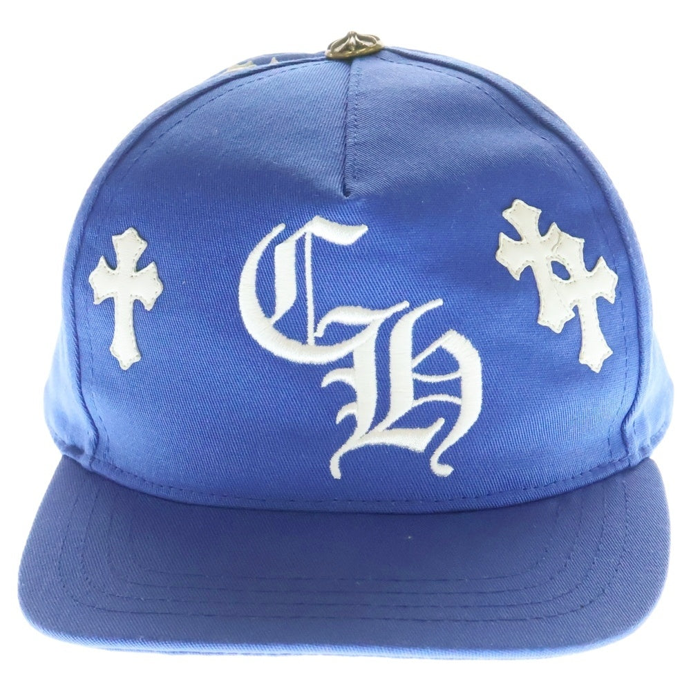 CHROME HEARTS(クロムハーツ) CH HAT クロスパッチベースボールキャップ ブルー
