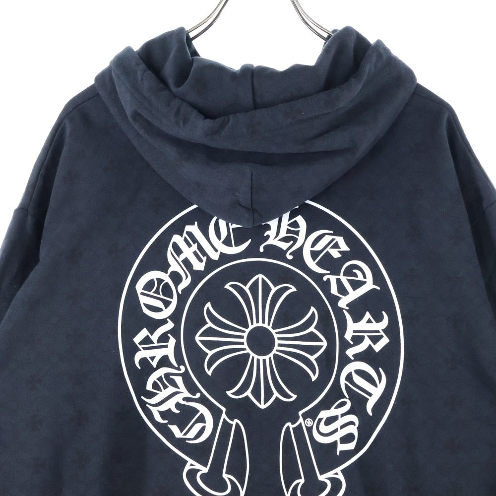 CHROME HEARTS(クロムハーツ) SWTSHRT PLVR CHプラス総柄プルオーバーパーカーブラック