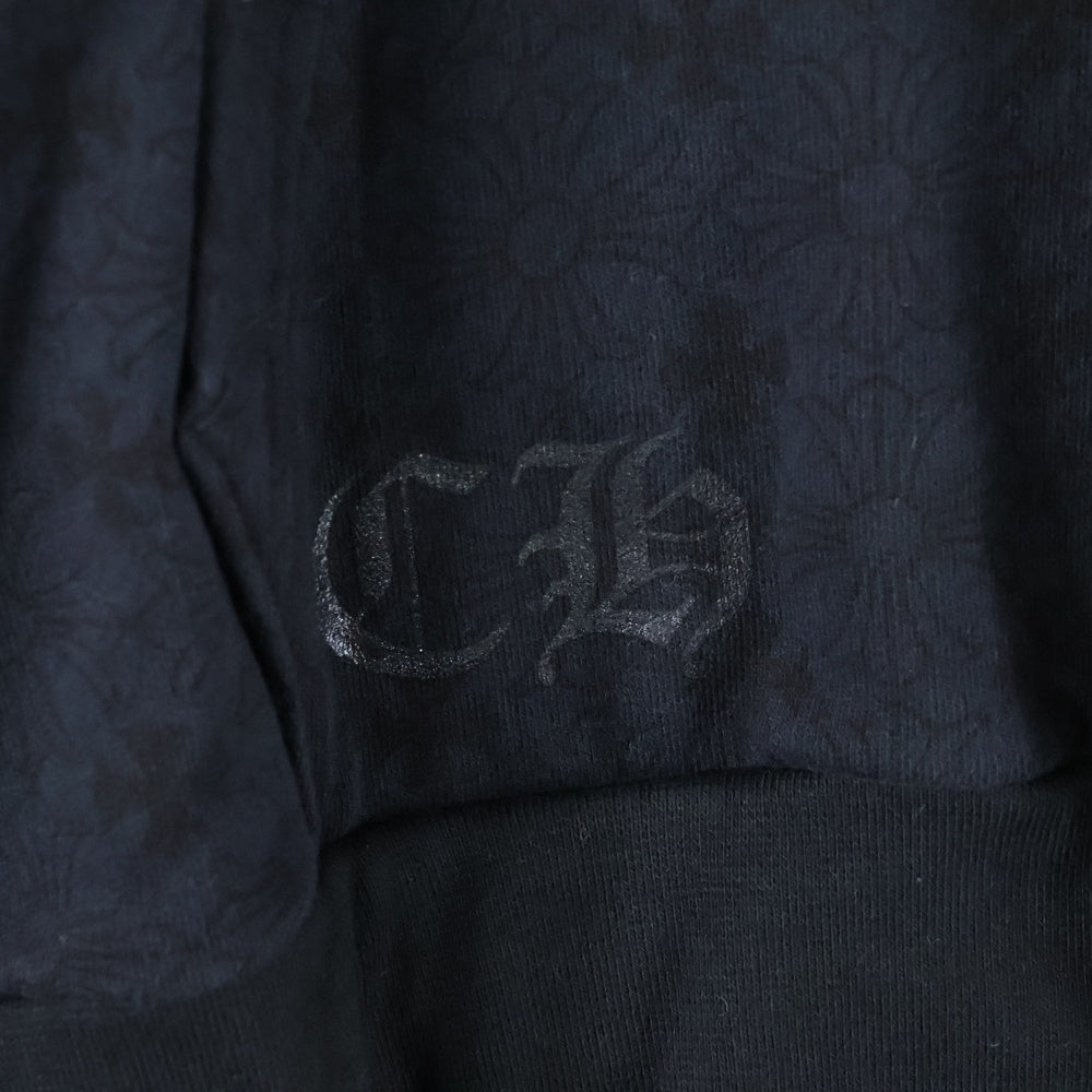 CHROME HEARTS(クロムハーツ) SWTSHRT PLVR CHプラス総柄プルオーバーパーカーブラック