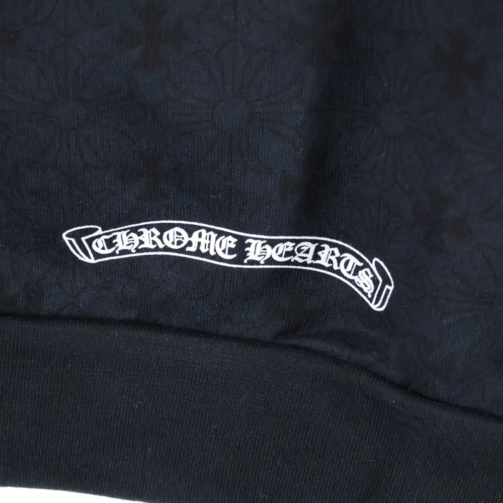 CHROME HEARTS(クロムハーツ) SWTSHRT PLVR CHプラス総柄プルオーバーパーカーブラック