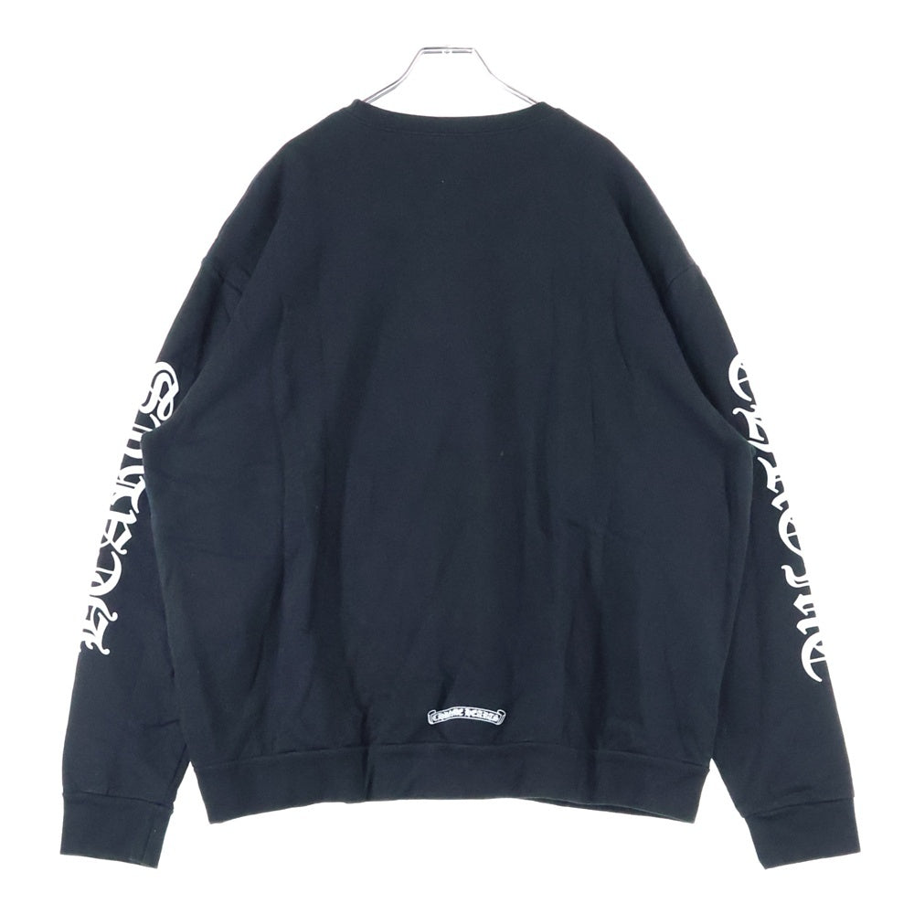 CHROME HEARTS(クロムハーツ) SWTSHRT PLVRスウェット ネックロゴプリント スウェットトレーナー ブラック